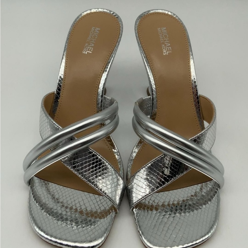 Michael Kors Nadina Wedge Silver